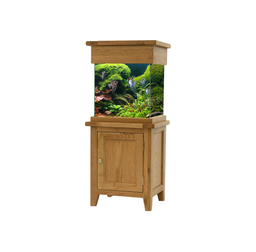 Aqua Oak Small Cube Aquarium & Cabinet