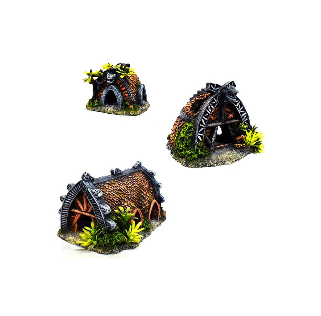 Classic Ornament - Viking House with Plants