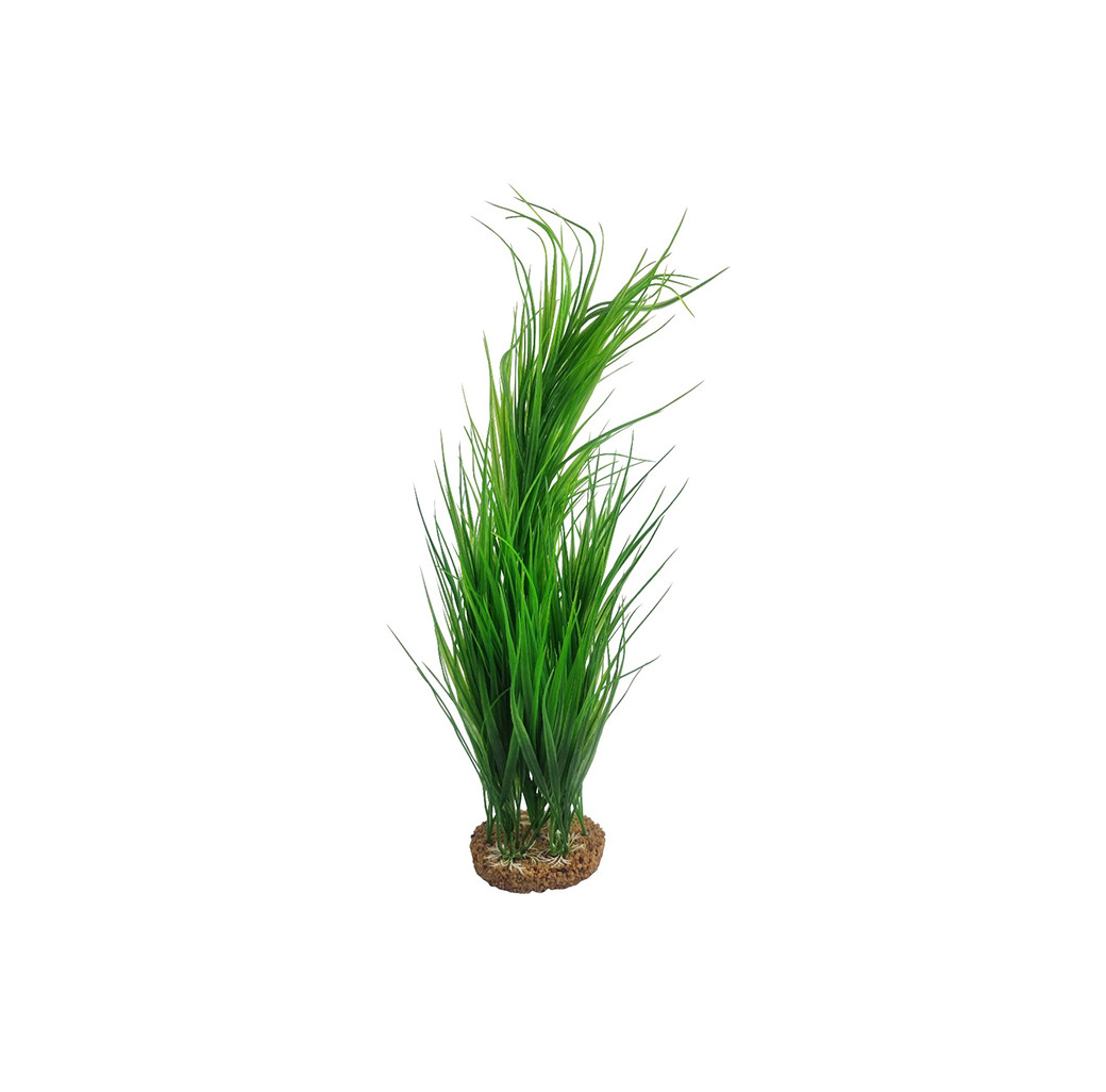 AquaManta Gravel Base Artificial Plant - Green Grass (50cm)