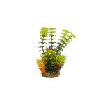 Classic Gravel Base Artificial Plant - Red, Green & Yellow Umbrella (20cm)