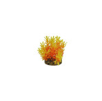 Classic Gravel Base Artificial Plant - Yellow & Red Leaf (10cm)