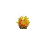 Classic Gravel Base Artificial Plant - Yellow & Red Leaf (10cm)