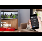 Fluval Roma 200 Bluetooth LED Aquarium & Cabinet Set - Black