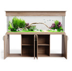 SeaBray Elite 72" x 18" x 24” Aquarium & Cabinet - Vintage Oak