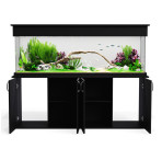 SeaBray Elite 72" x 18" x 24” Aquarium & Cabinet - Matt Black