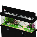 SeaBray Elite 72" x 18" x 24” Aquarium & Cabinet - Matt Black