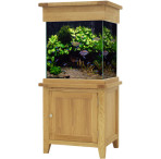 Aqua Oak Large Cube Aquarium & Cabinet