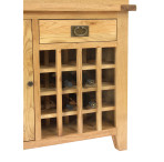 Aqua Oak Wine Rack 110cm Aquarium & Cabinet