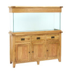 Aqua Oak Doors & Drawers 150cm Aquarium & Cabinet