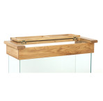 Aqua Oak Wine Rack 110cm Aquarium & Cabinet