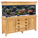 Aqua Oak Doors & Drawers 180cm Aquarium & Cabinet