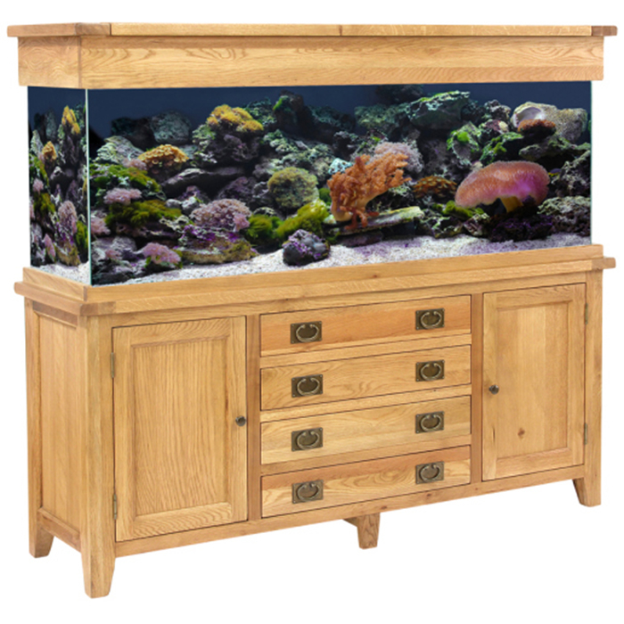 Oak fish tank hotsell