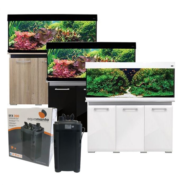 Aquaone Aquavogue 135l Aquarium And Cabinet Set Maidenhead Aquatics