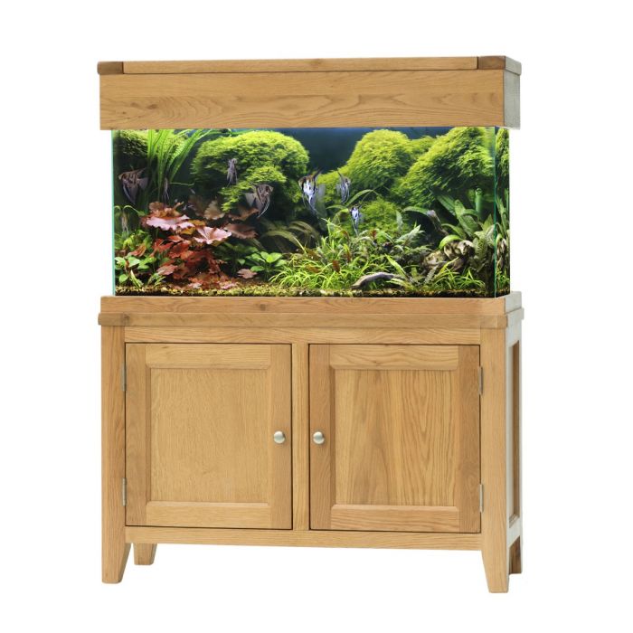 Aqua Oak 100cm Doors Aquarium Cabinet