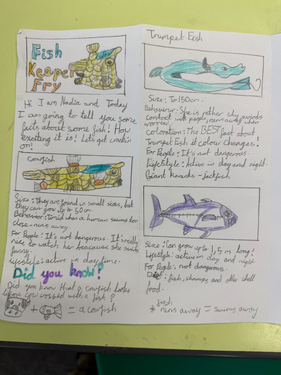 Nadia's worksheet from Our Lady and St Teresa’s Catholic Primary School