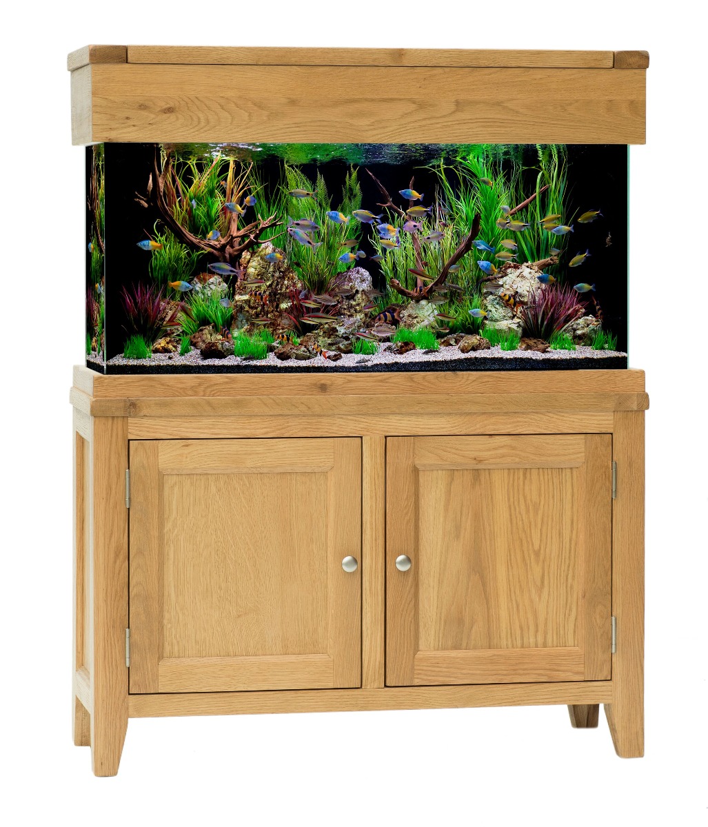 inch sla democratische Partij Aqua Oak 100cm Slim Aquarium & Cabinet (VA52) - Maidenhead Aquatics