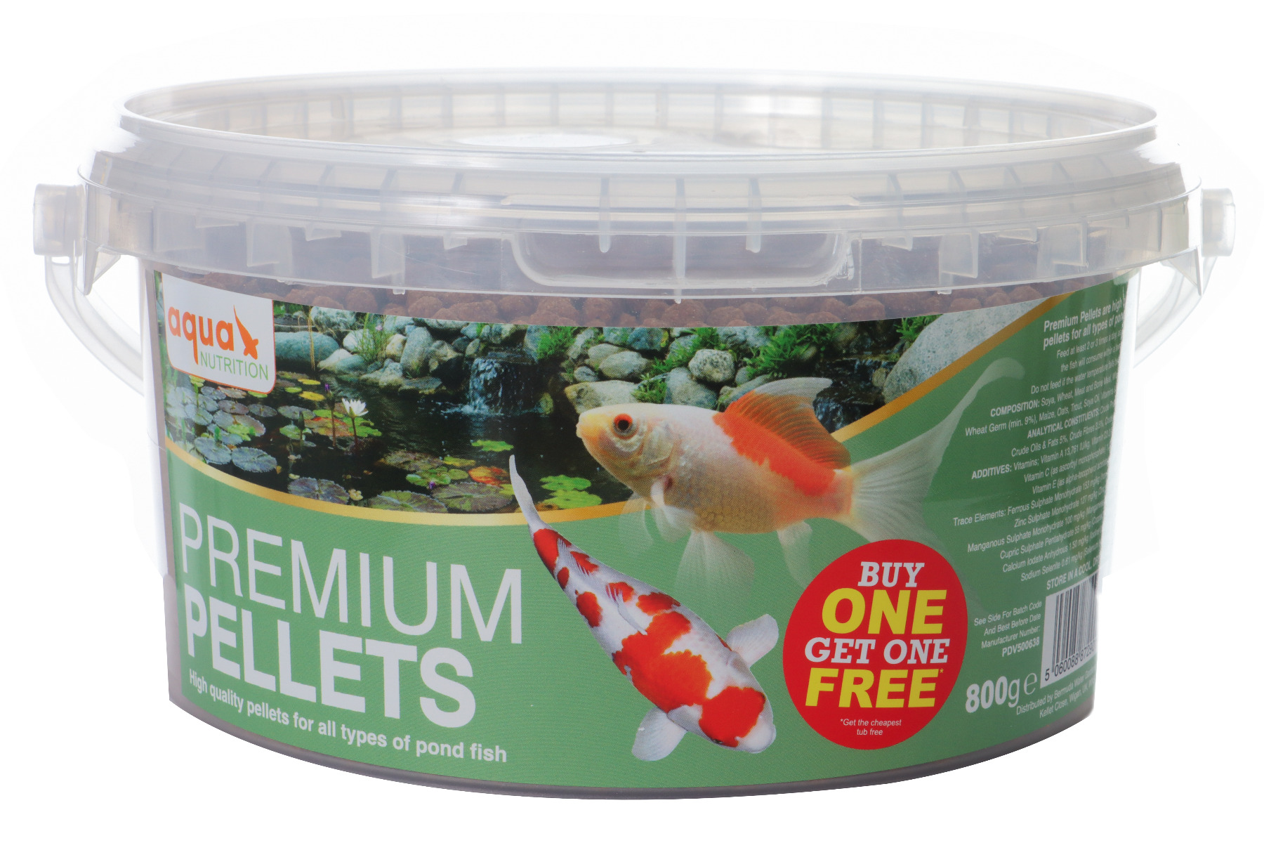 Aqua Nutrition Premium Pellets (800g) - Buy One Get One Free