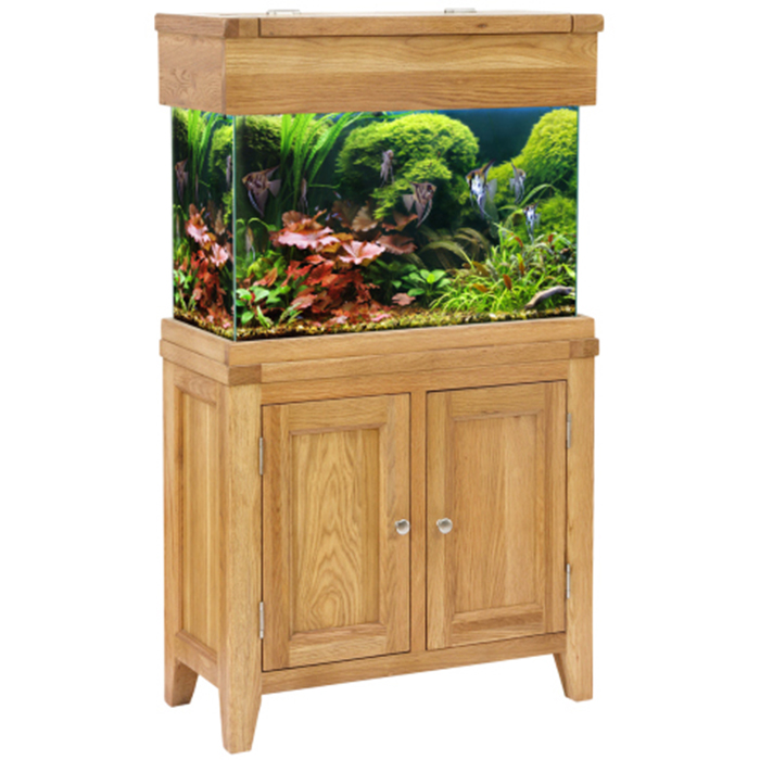 Oak fish tank hot sale stand