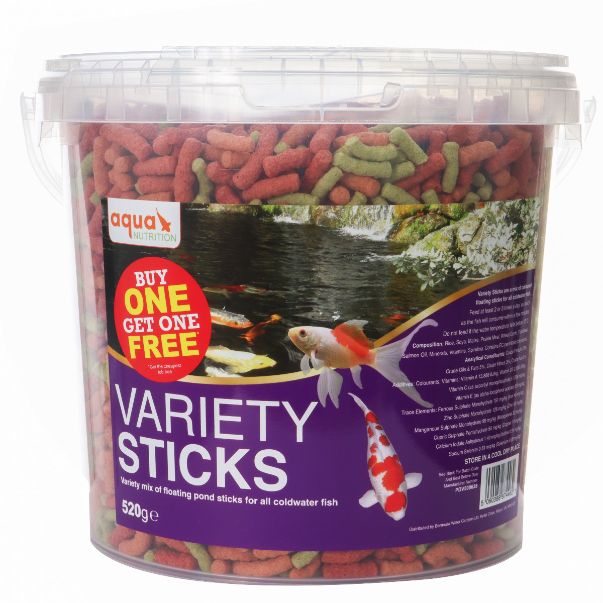 Aqua Nutrition Variety Sticks (520g) - Buy One Get One Free